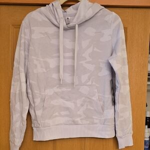NWT Women's Light Gray Camo Hoodie